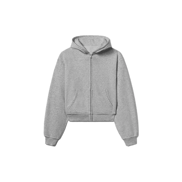 Humane Blanks 'Heather Gray' Zip-Up Hoodie Humane Blanks 'Heather Gray' Zip-Up Hoodie